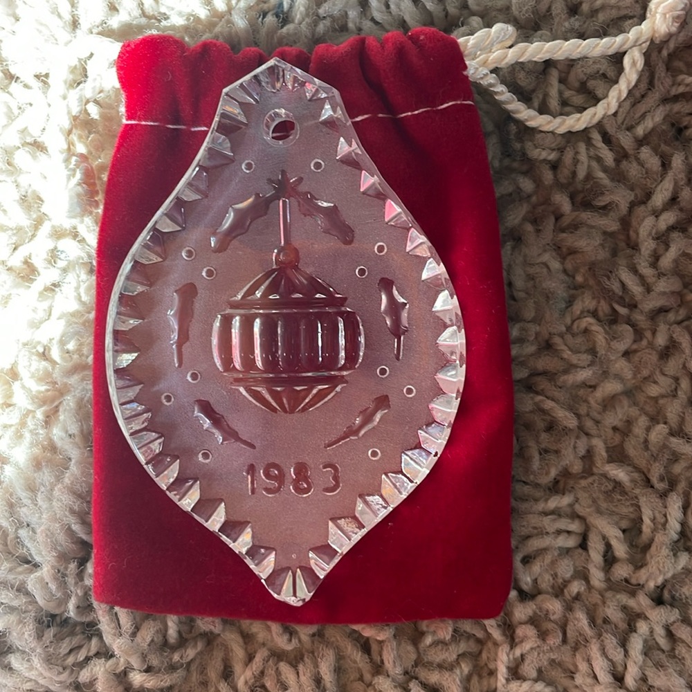 Vintage and discontinued 1983 Waterford Crystal 12 Days of Christmas